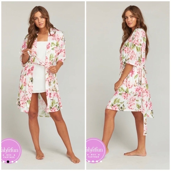 SHOW ME YOUR MUMU Brie Robe Garden of Blooms Size OS - Picture 2 of 7